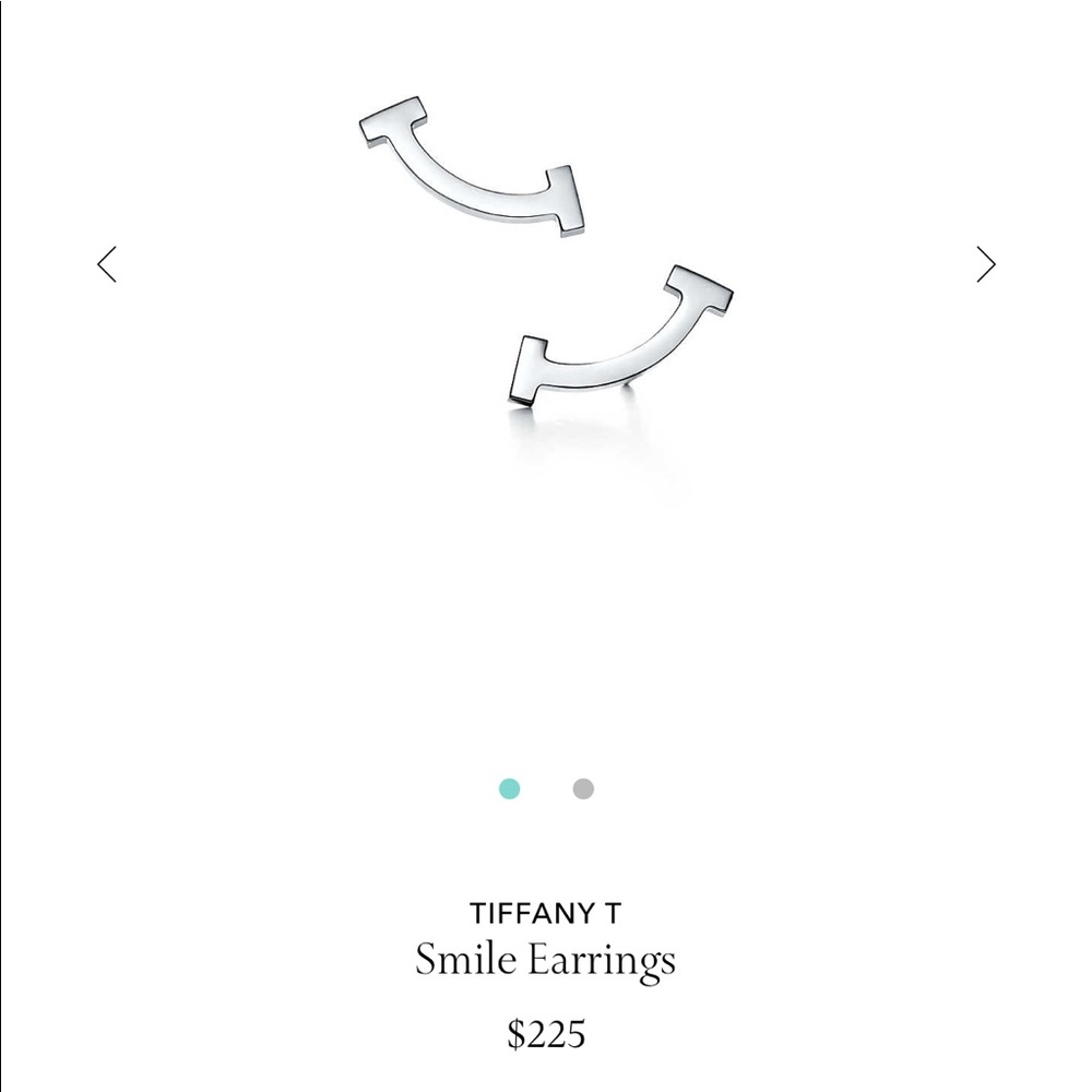Tiffany T Smile Silver Earrings
